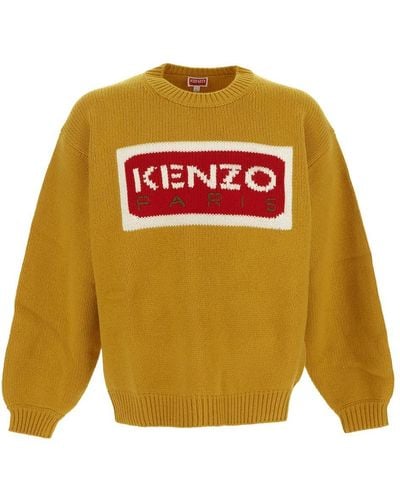 KENZO Tricolor Knitwear - Orange