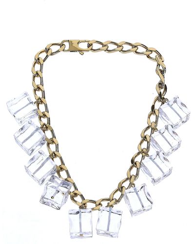 Jacquemus Glaçons Ice-cube Chain Necklace - Metallic