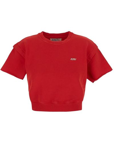 Autry Cotton Sweatshirt - Red