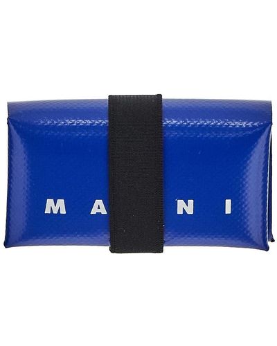 Marni Logo Wallet - Blue