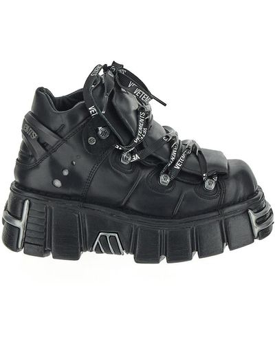 Vetements New Rock Sneakers - Black