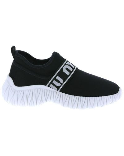 Miu Miu Stretch Sneakers - Black