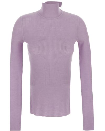 Bottega Veneta Classic Turtleneck Sweater - Purple