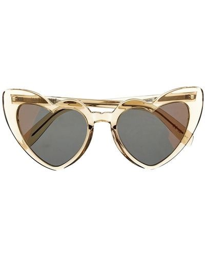 Saint Laurent New Wave Cat-Eye Black/Gold Sunglasses SL570001