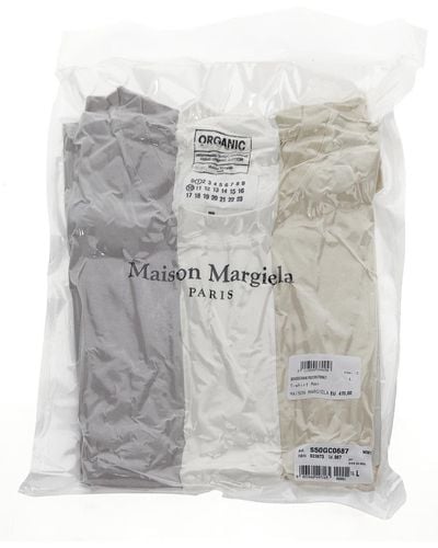 Maison Margiela 3-pack T-shirts - Gray