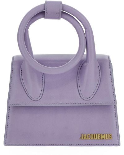 Jacquemus Le Chiquito Noeud Coiled Handbag - Purple