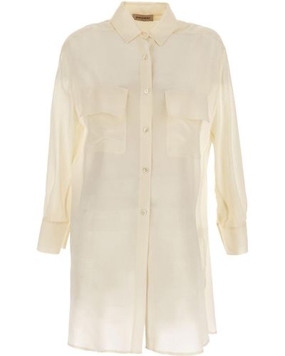 Gentry Portofino Silk Shirt - White