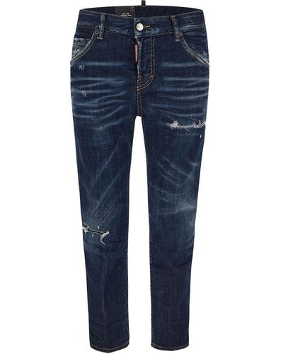 DSquared² Cool Girl Cropped Jeans - Blue