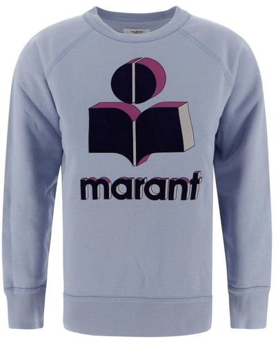 Isabel Marant Logo Embossed Sweatshirt - Blue