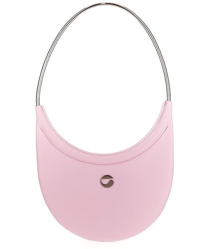 Coperni Ring Swipe Logo Plaque Shoulder Bag - Pink