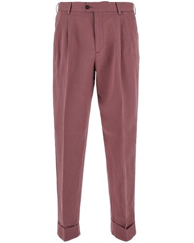PT Torino Cotton Trousers - Red