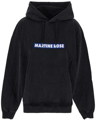 Martine Rose Logo Hoodie - Blue