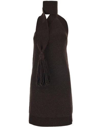 Bottega Veneta Wool Mini Dress - Black