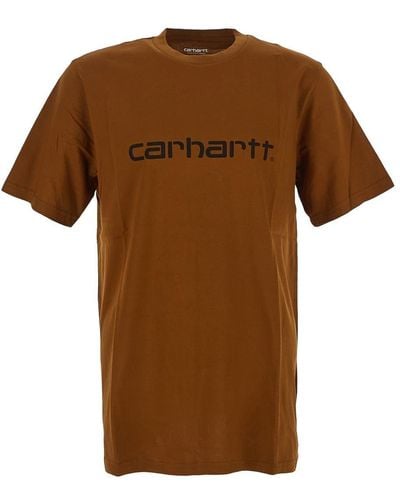 Carhartt Script T-shirt - Brown