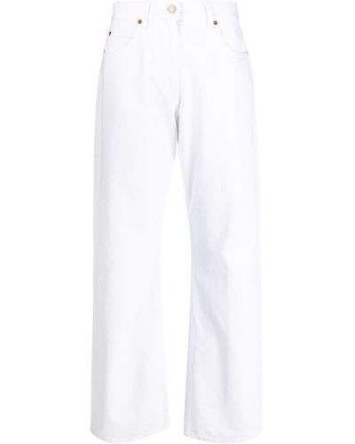 Valentino Mid-rise Straight-leg Jeans - White