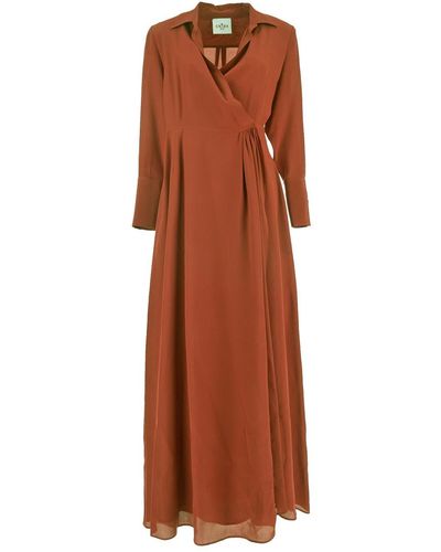 CRI.DA Como Long Dress - Brown