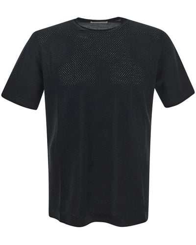 GOES BOTANICAL Perforated T-shirt - Black