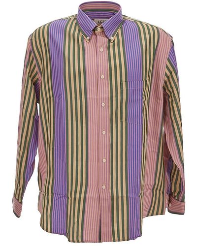 LC23 Multicolor Striped Shirt - Purple