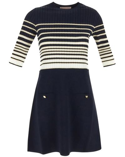 Valentino Woman Knit Dress - Blue
