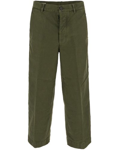 Dries Van Noten Cotton Pants - Green