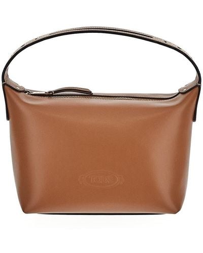 Tod's Leather Shoulder Bag - Brown