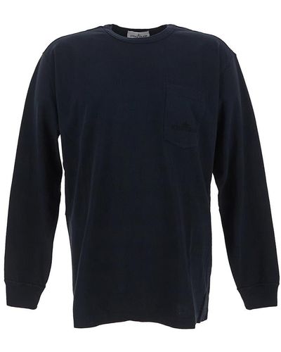 Stone Island Long-sleeved T-shirt - Blue