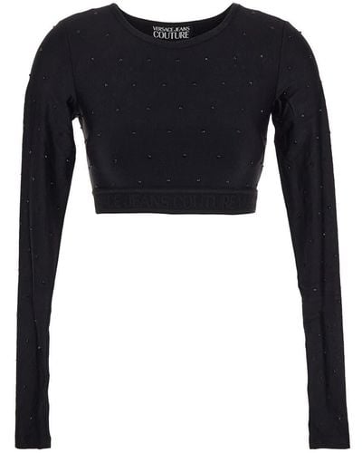 Versace Jeans Couture Crystals Top - Black