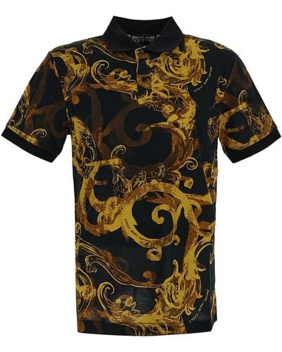 Versace Jeans Couture Baroque Polo - Black