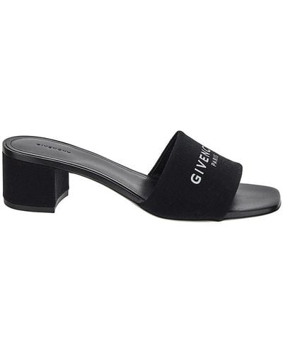Givenchy Logo Sandal - Black
