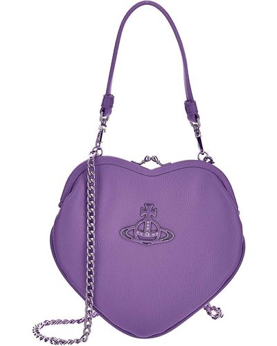 Vivienne Westwood Belle Heart Purse - Purple
