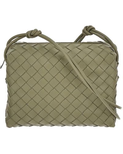 Bottega Veneta Small Intreccio Shoulder Bag - Green