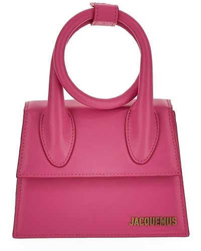 Jacquemus Le Chiquito Noeud Coiled Handbag - Pink