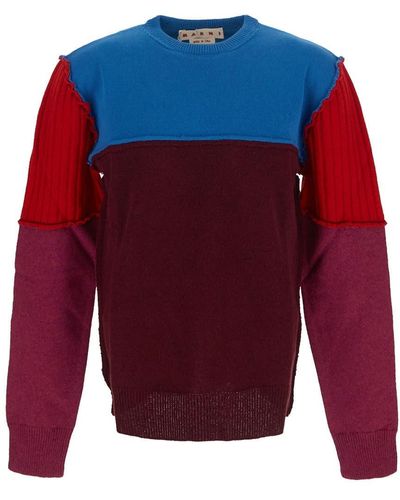 Marni Knit Crewneck Sweater - Red