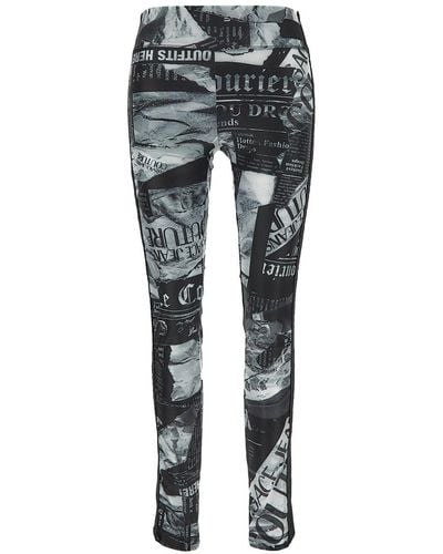 Versace Jeans Couture Magazine Leggings - Grey