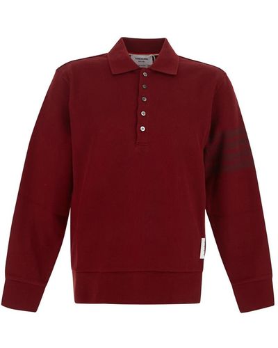 Thom Browne Cotton Polo - Red