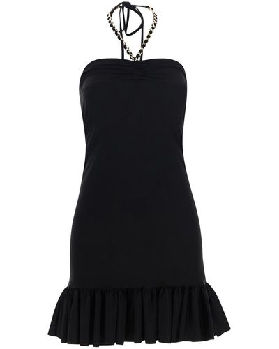 House of Amen Dress In Lycra With Chain - Black