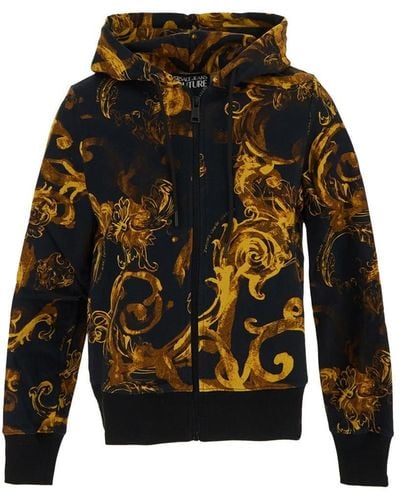 Versace Jeans Couture Baroque Hoodie - Black