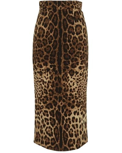 Dolce & Gabbana Wool Skirt - Natural