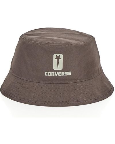 Rick Owens DRKSHDW x Converse Logo Bucket Hat - Brown