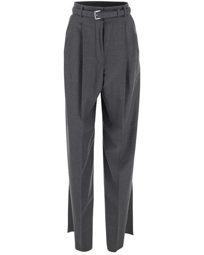 Sportmax Wool Kiens Pants - Gray