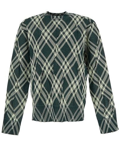 Burberry Checked Knit - Green