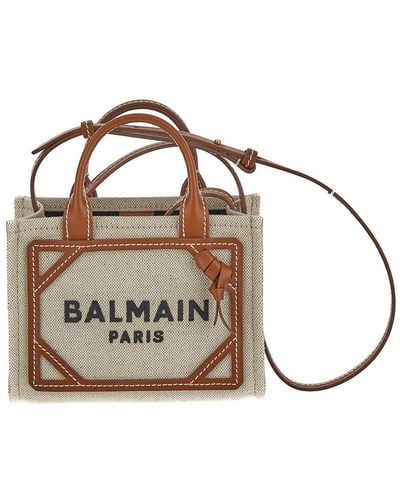 Balmain B-army Shopper Mini Bag - Brown