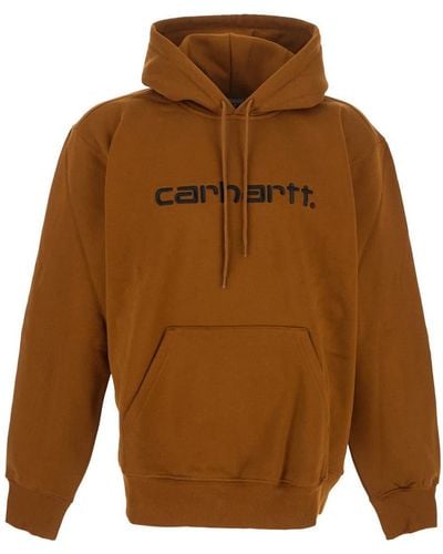 Carhartt Logo Sweatshirt - Brown