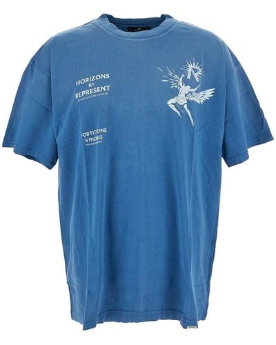 Represent Cotton T-shirt - Blue