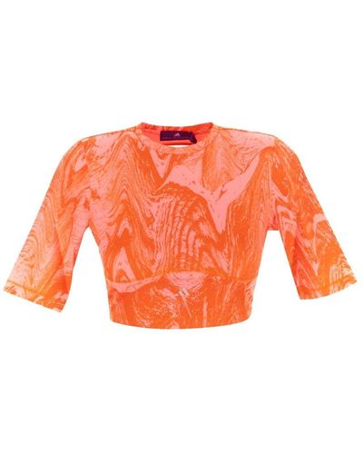 adidas By Stella McCartney Open Back Cropped Top - Orange