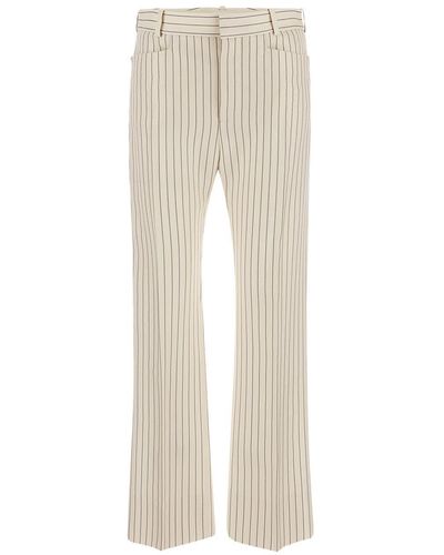 Tom Ford Wool Trousers - Natural
