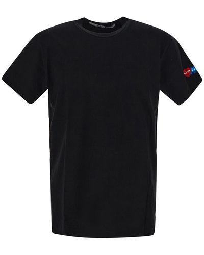 COMME DES GARÇONS PLAY Cotton T-shirt - Black