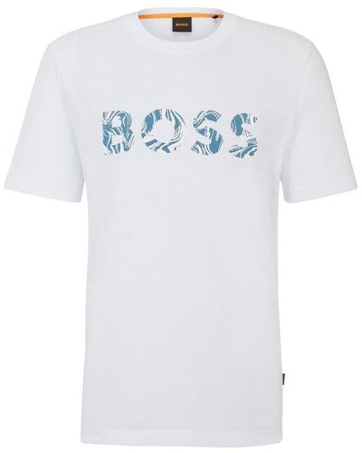 BOSS Logo T-shirt - White