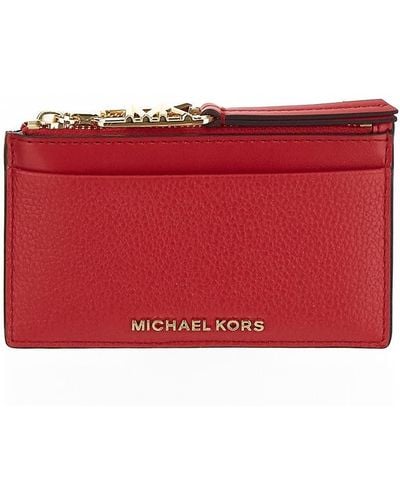 MICHAEL Michael Kors Zip Card Case - Red