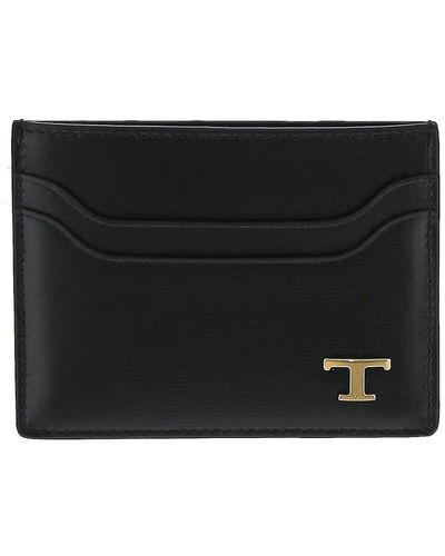 Tod's T Card Holder - Black